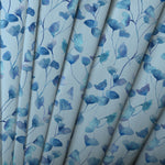 Floral Blue Fabric - Cala Printed Cotton Fabric (By The Metre) Cobalt Voyage Maison