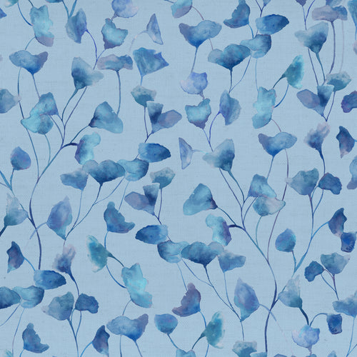 Floral Blue Fabric - Cala Printed Cotton Fabric (By The Metre) Cobalt Voyage Maison