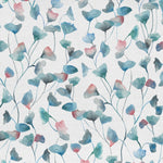 Floral Blue Fabric - Cala Printed Cotton Fabric (By The Metre) Marine Voyage Maison