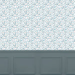 Floral Blue Wallpaper - Cala  1.4m Wide Width Wallpaper (By The Metre) Marine Voyage Maison