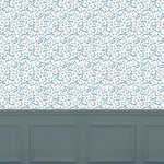 Floral Blue Wallpaper - Cala  1.4m Wide Width Wallpaper (By The Metre) Marine Voyage Maison