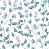 Floral Blue Wallpaper - Cala  1.4m Wide Width Wallpaper (By The Metre) Marine Voyage Maison