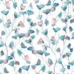 Floral Blue Wallpaper - Cala  1.4m Wide Width Wallpaper (By The Metre) Marine Voyage Maison