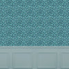 Floral Blue Wallpaper - Cala  1.4m Wide Width Wallpaper (By The Metre) Teal Voyage Maison