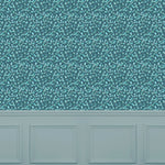 Floral Blue Wallpaper - Cala  1.4m Wide Width Wallpaper (By The Metre) Teal Voyage Maison