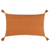 Yard Caliche Textured Tasselled Cushion Cover in Ginger