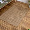 Striped Beige Rugs - Camber Jute Effect Indoor/Outdoor Rug Natural Yard