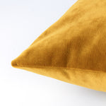 furn. Camden Micro-Cord Corduroy Cushion Cover in Mustard