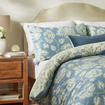 Floral Blue Bedding - Camellia Printed Soft Touch Duvet Cover Set French Blue Duvet Day