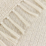 Plain Cream Throws - Candar Textured Boucle Throw Ecru Yard