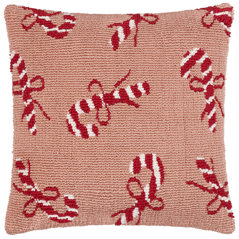  Cushions - Candy Canes  Cushion Cover Pink/Red Furn