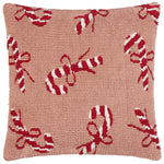  Pink Cushions - Candy Canes Tufted Cushion Cover Pink/Red Furn