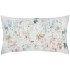 Floral White Cushions - Canina Rectangular Outdoor Floral Cushion Cover Off White Evans Lichfield