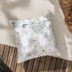 Floral White Cushions - Canina Outdoor Floral Cushion Cover Off White Evans Lichfield