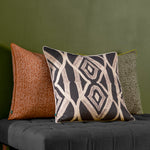 Wylder Cape Ikat Cushion Cover in Black