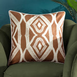 Wylder Cape Ikat Cushion Cover in Rust