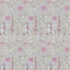 Floral Pink Fabric - Carneum Floral Printed Cotton Fabric Raspberry Cream Voyage Maison