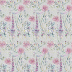 Floral Pink Fabric - Carneum Floral Printed Cotton Fabric Sorbet Cream Voyage Maison