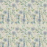 Floral Blue Fabric - Carneum Printed Cotton Fabric Capri Linen Voyage Maison