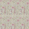 Floral Pink Fabric - Carneum Printed Cotton Fabric Raspberry Linen Voyage Maison