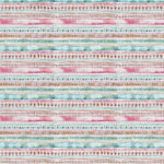 Striped Multi Fabric - Carnival Stripe Printed Cotton Fabric Dusk Voyage Maison