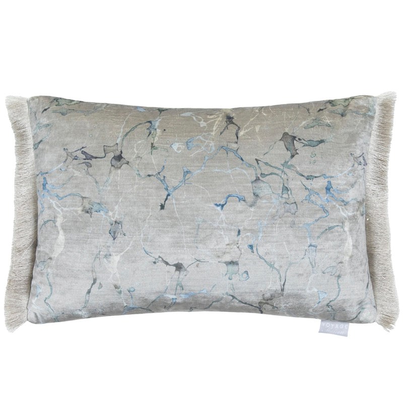 Abstract Grey Cushions - Carrara Fringed Cushion Cover Frost Additions