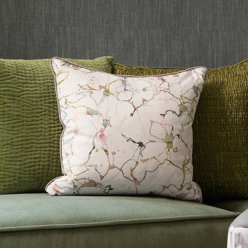 Abstract Green Cushions - Carrara Printed Cushion Cover Meadow Additions