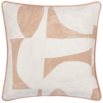 HÖEM Carro Abstract Piped Cushion Cover in Clay