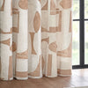 HÖEM Carro Abstract Eyelet Curtains in Clay