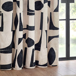 HÖEM Carro Abstract Eyelet Curtains in Dusk