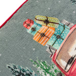 Car Scene Printed Cushion Multicolour