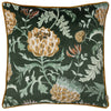 Evans Lichfield Chatsworth Artichoke Velvet Piped Cushion Cover in Bottle