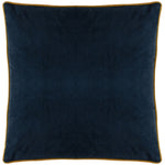 Evans Lichfield Chatsworth Artichoke Velvet Piped Cushion Cover in Midnight