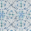 Geometric Blue Fabric - Casia Printed Cotton Fabric (By The Metre) Denim Voyage Maison