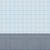 Abstract Blue Wallpaper - Casia  1.4m Wide Width Wallpaper (By The Metre) Denim Voyage Maison