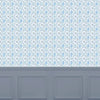 Abstract Blue Wallpaper - Casia  1.4m Wide Width Wallpaper (By The Metre) Denim Voyage Maison