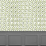 Abstract Green Wallpaper - Casia  1.4m Wide Width Wallpaper (By The Metre) Sage Voyage Maison