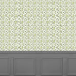 Abstract Green Wallpaper - Casia  1.4m Wide Width Wallpaper (By The Metre) Sage Voyage Maison