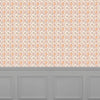 Abstract Orange Wallpaper - Casia  1.4m Wide Width Wallpaper (By The Metre) Terracotta Voyage Maison