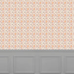 Abstract Orange Wallpaper - Casia  1.4m Wide Width Wallpaper (By The Metre) Terracotta Voyage Maison