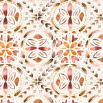 Abstract Orange Wallpaper - Casia  1.4m Wide Width Wallpaper (By The Metre) Terracotta Voyage Maison