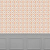 Abstract Orange Wallpaper - Casia  1.4m Wide Width Wallpaper (By The Metre) Terracotta Voyage Maison