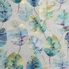 Fauna BLue Fabric - Cassava Printed Cotton Fabric Capri Voyage Maison