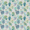 Fauna BLue Fabric - Cassava Printed Cotton Fabric Capri Voyage Maison