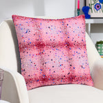 Heya Home Connie Check Cushion Cover in Pink/Cobalt