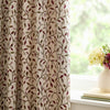 Cervino Jacquard Room Darkening Pencil Pleat Curtains Damson