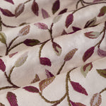Floral Purple Curtains - Cervino Jacquard Room Darkening Pencil Pleat Curtains Damson Voyage Maison