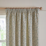 Floral Blue Curtains - Cervino Jacquard Room Darkening Pencil Pleat Curtains Duck Egg Voyage Maison
