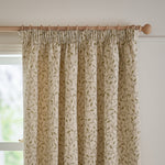 Cervino Jacquard Room Darkening Pencil Pleat Curtains Lichen
