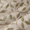 Floral Green Curtains - Cervino Jacquard Room Darkening Pencil Pleat Curtains Lichen Voyage Maison